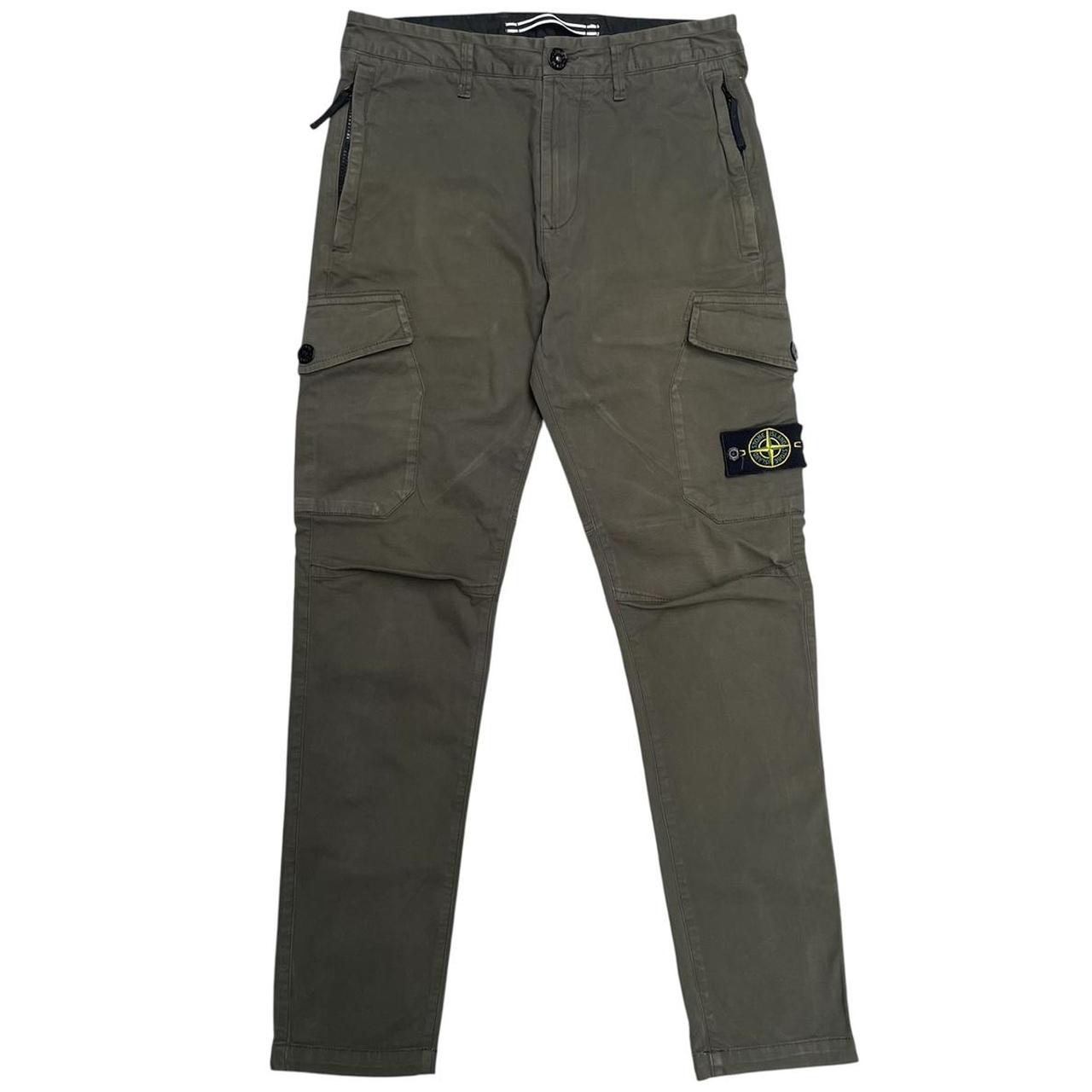 Stone Island AW 2020 Khaki Green RE-T Fit Cargo Trousers
