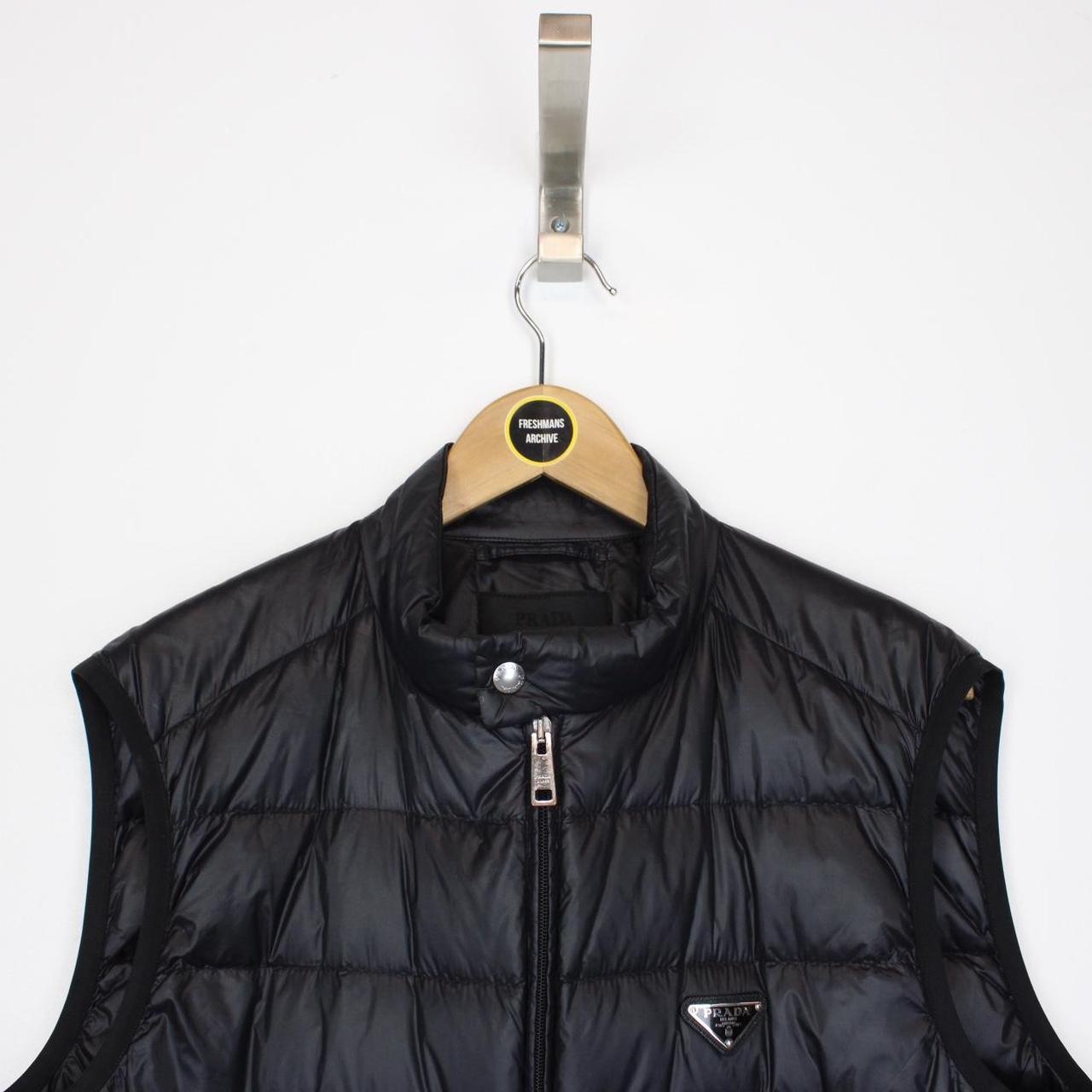 Prada Black Full Zip Nylon Down Gilet / Bodywarmer