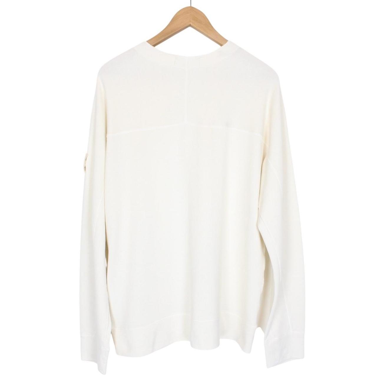 Stone Island Ghost SS 2024 Cream Cotton Sweatshirt Jumper