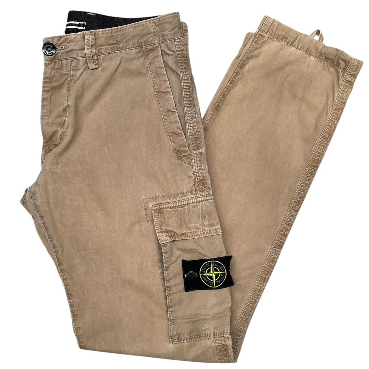 Stone Island SS 2012 Tan Brown Slim Fit Cargo Trousers