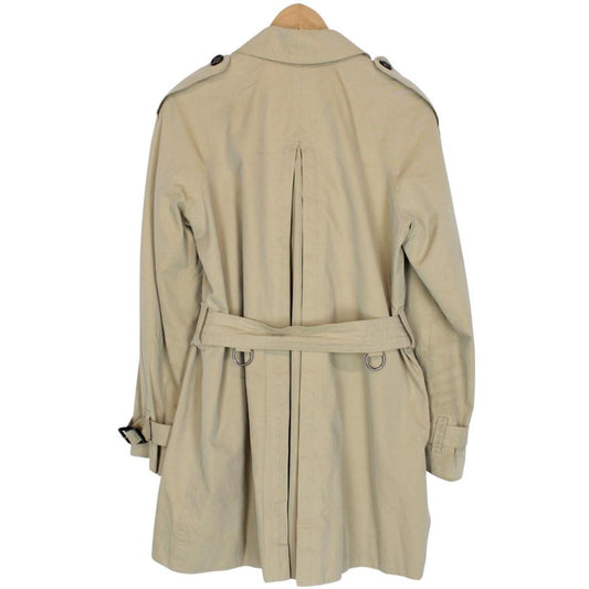 Burberry London The Wiltshire Beige Nova Check Double Breasted Belted Trench