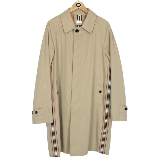 Burberry Tan Brown Single Breasted Mid-Length Camden Heritage Car Coat