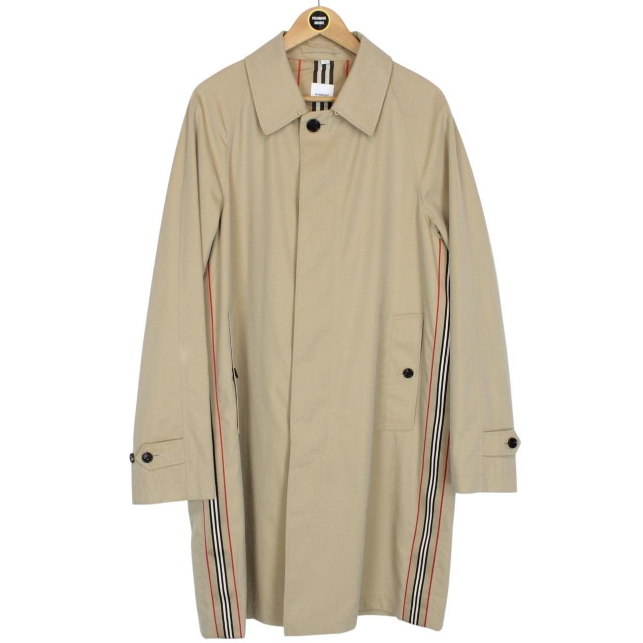 Burberry Tan Brown Single Breasted Mid-Length Camden Heritage Car Coat