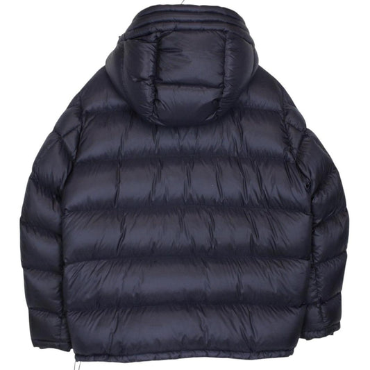 Moncler Pascal Navy Blue Full Zip Hooded Down Puffer Jacket