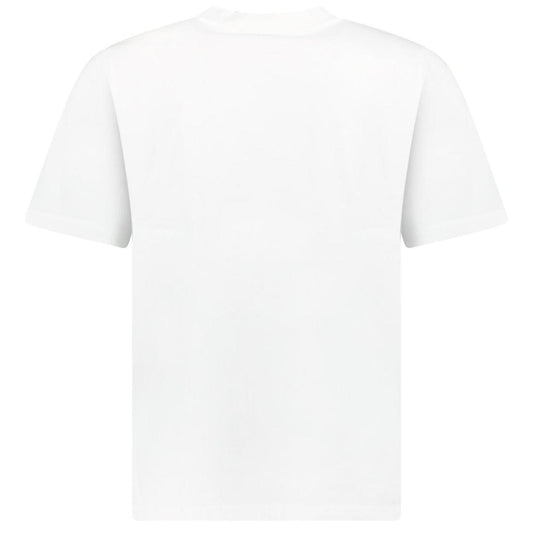 Casablanca white short sleeve t-shirt with classic diamond logo, made of cotton.