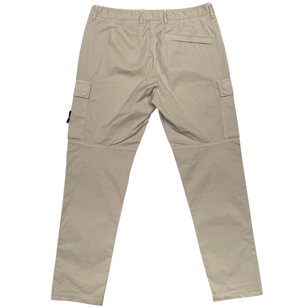 Stone Island SS 2022 Beige RE-T Fit Cargo Trousers
