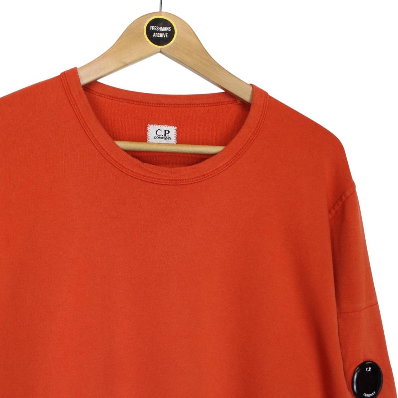 CP Company Orange Goggle Lens Sweatshirt Jumper