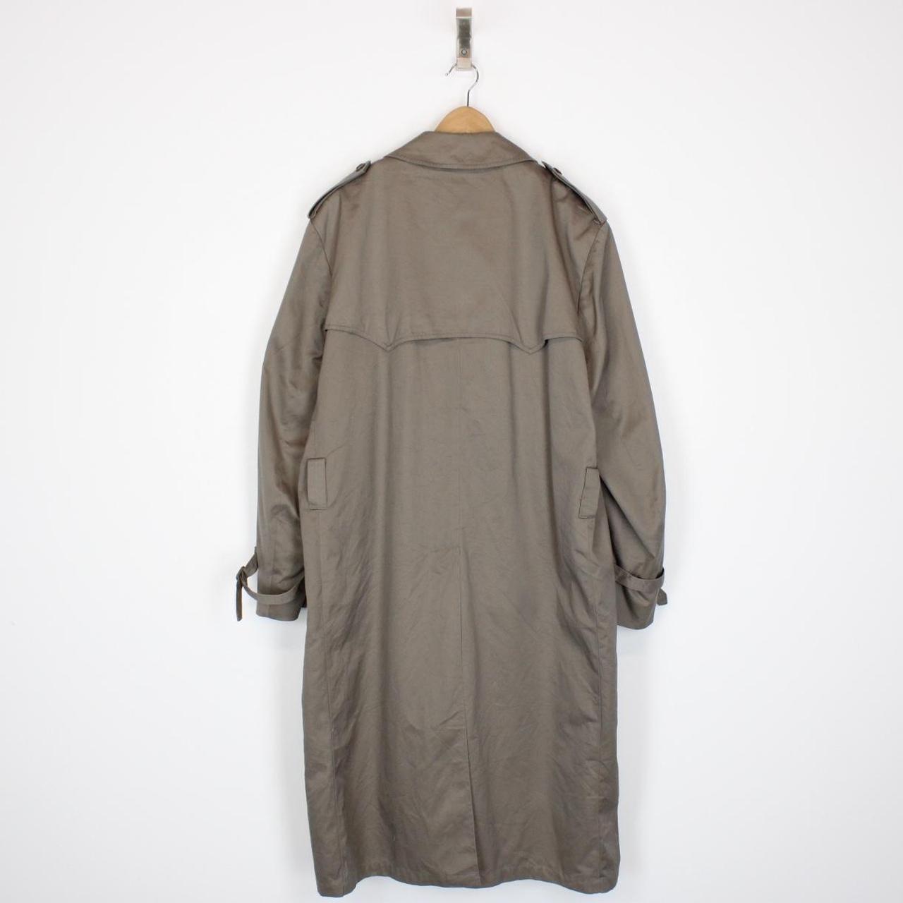 Vintage 90s Burberry Grey Double Breasted Trench Coat