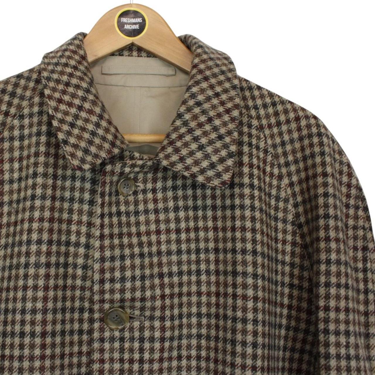 Vintage 90s Burberry Tan and Brown Cotton and Wool Reversible Trench Coat