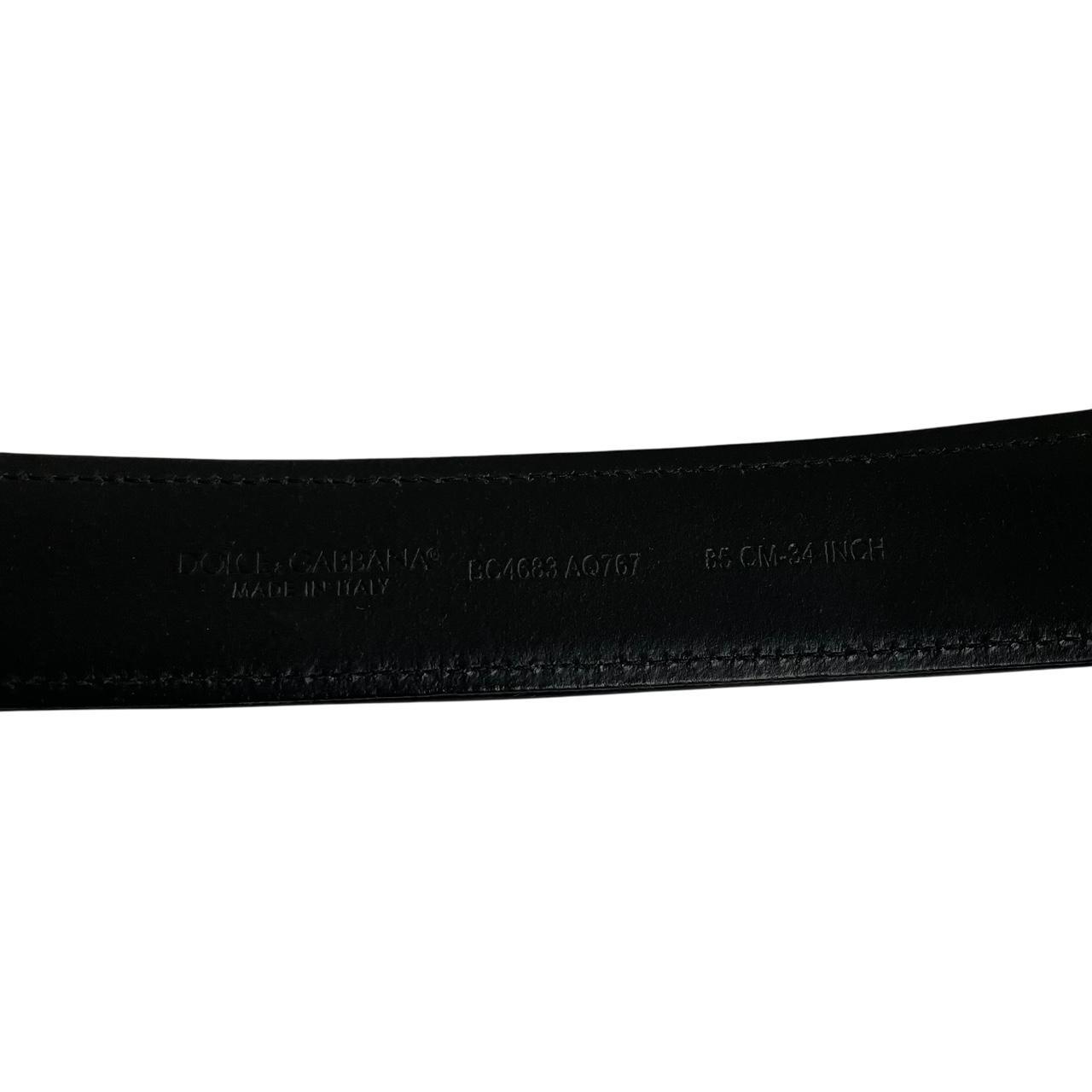 Dolce & Gabbana Multicoloured Leather and Canvas Camoflauge Belt