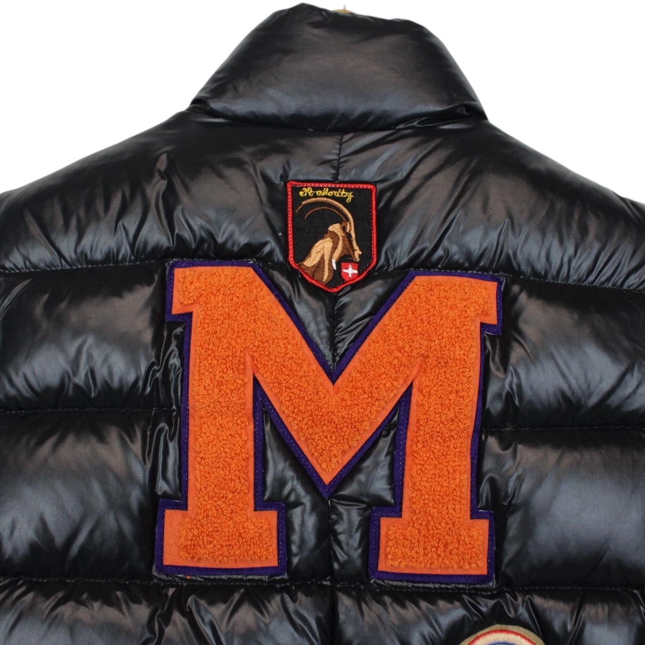 Vintage Moncler Black Down Patch Emblem Gilet / Bodywarmer Jacket