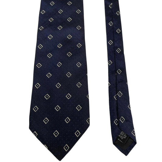 Vintage DKNY Navy Blue Silk Tie