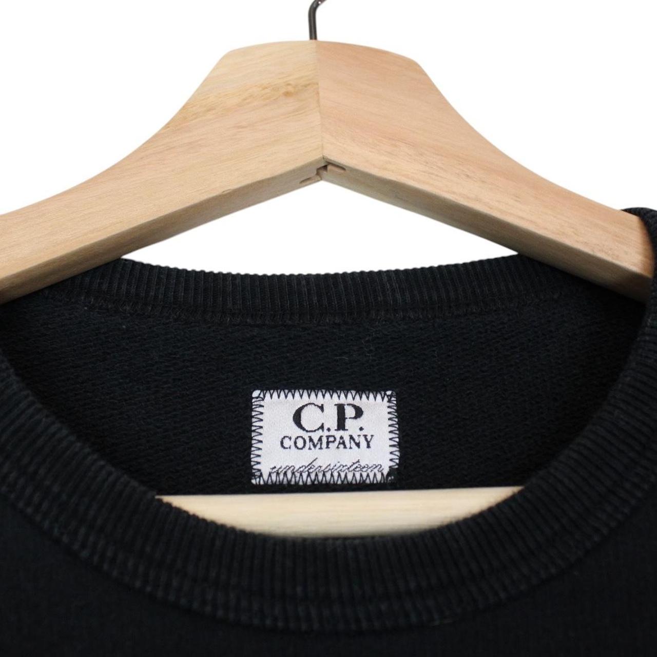CP Company Black Cotton Lens Sweatshirt Jumper