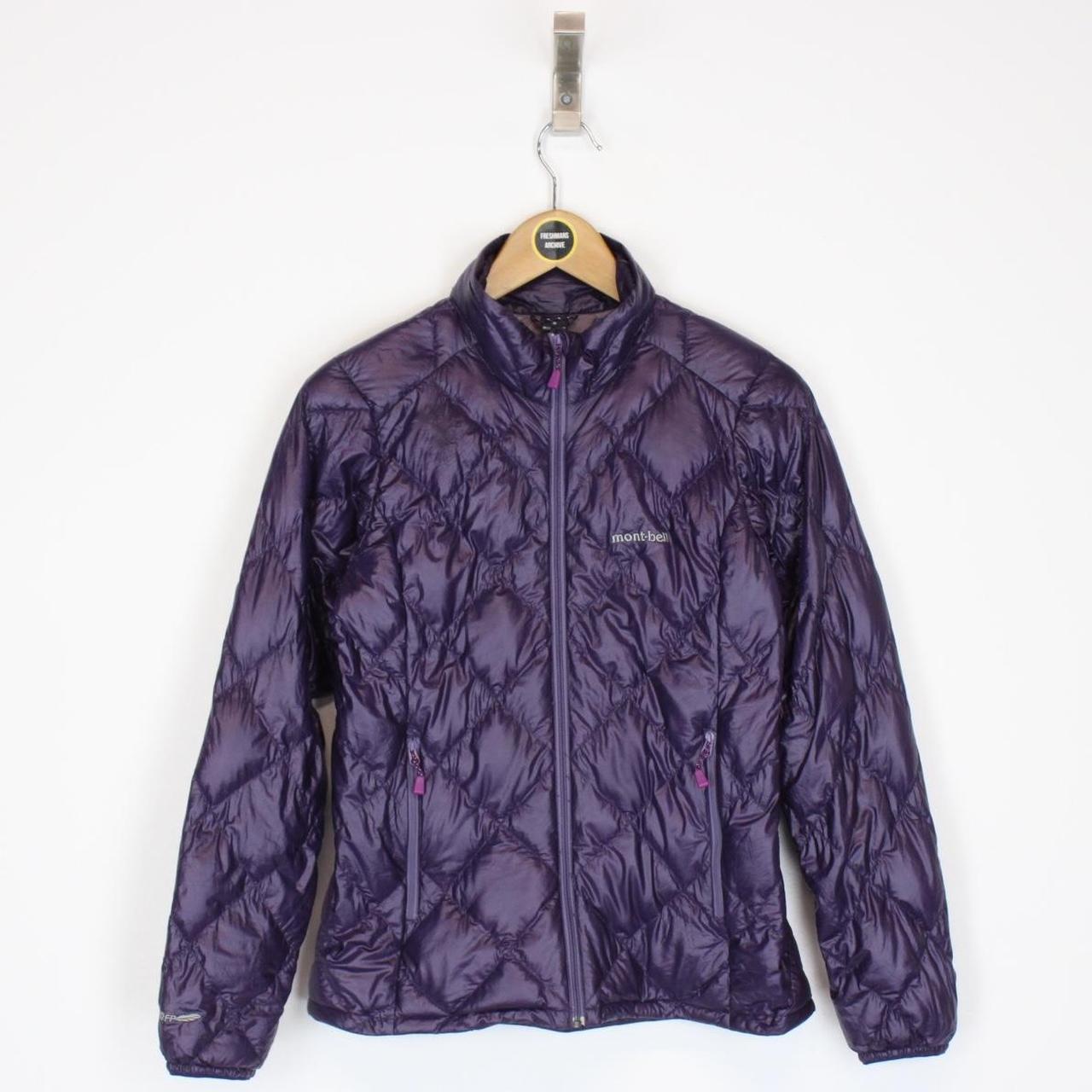 Vintage Montbell Purple Full Zip Quilted Puffer Jacket