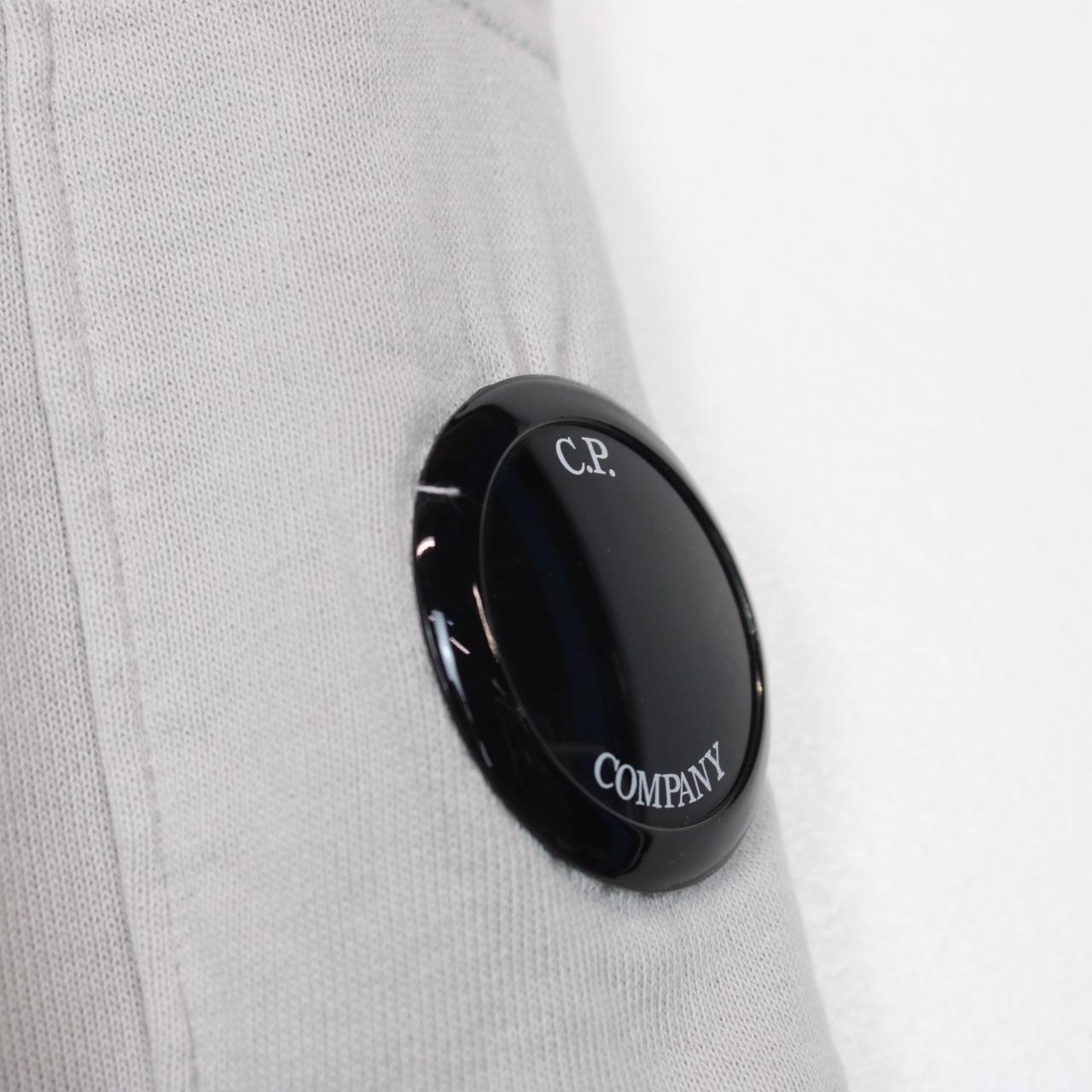 CP Company Grey Resist Dyed Cotton Lens Sweatshirt Jumper