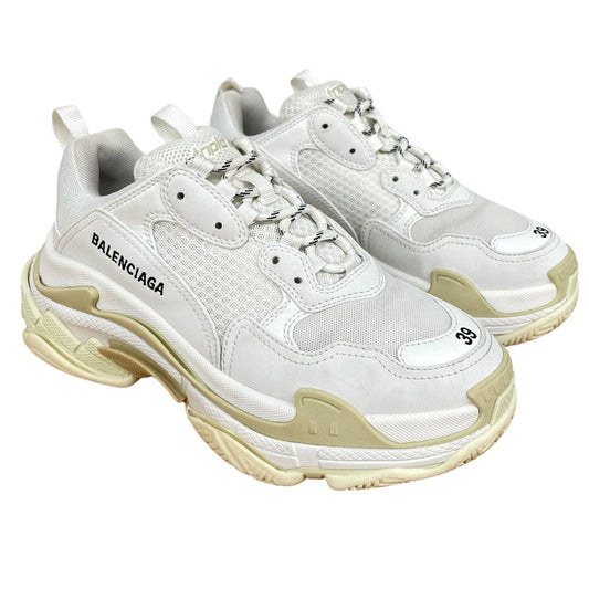 Balenciaga Triple S White Mesh Trainers