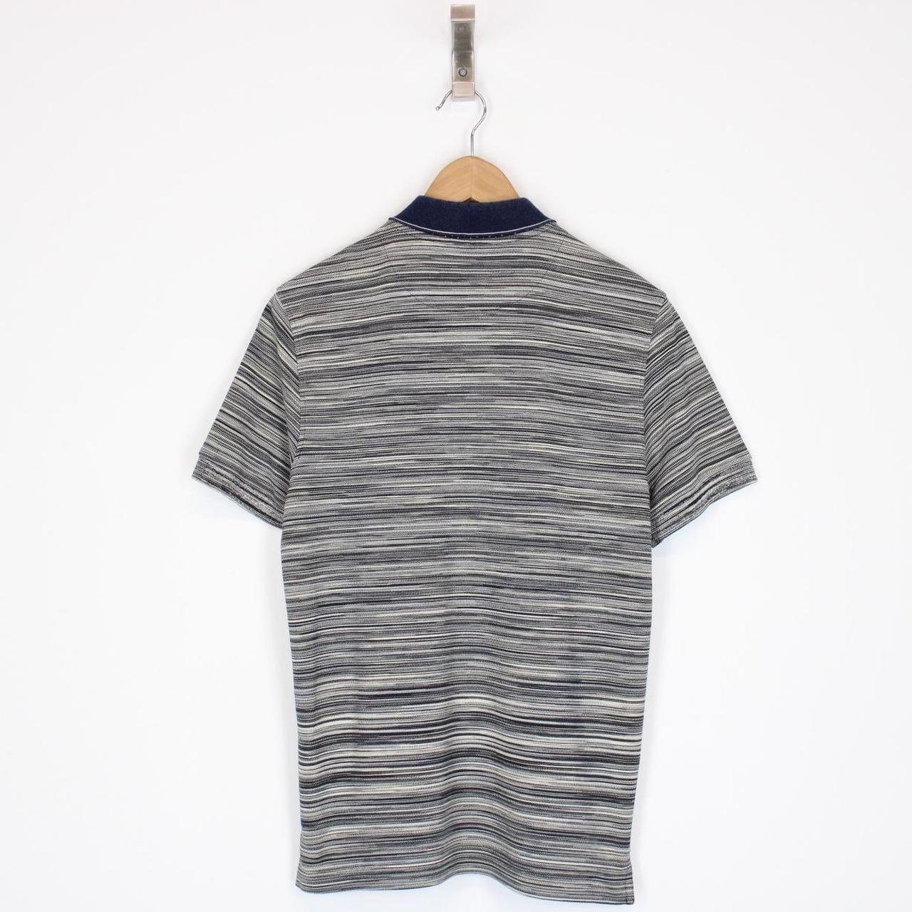 Missoni Multicoloured Striped Short Sleeve Cotton Polo Shirt