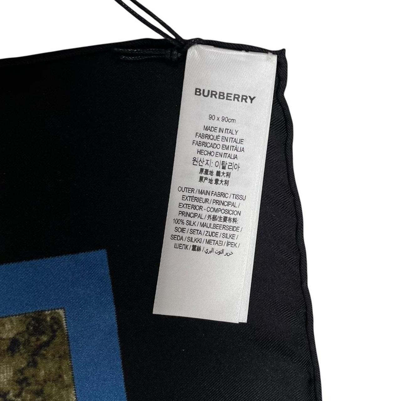 Burberry Multicoloured Society Map Silk Square Scarf