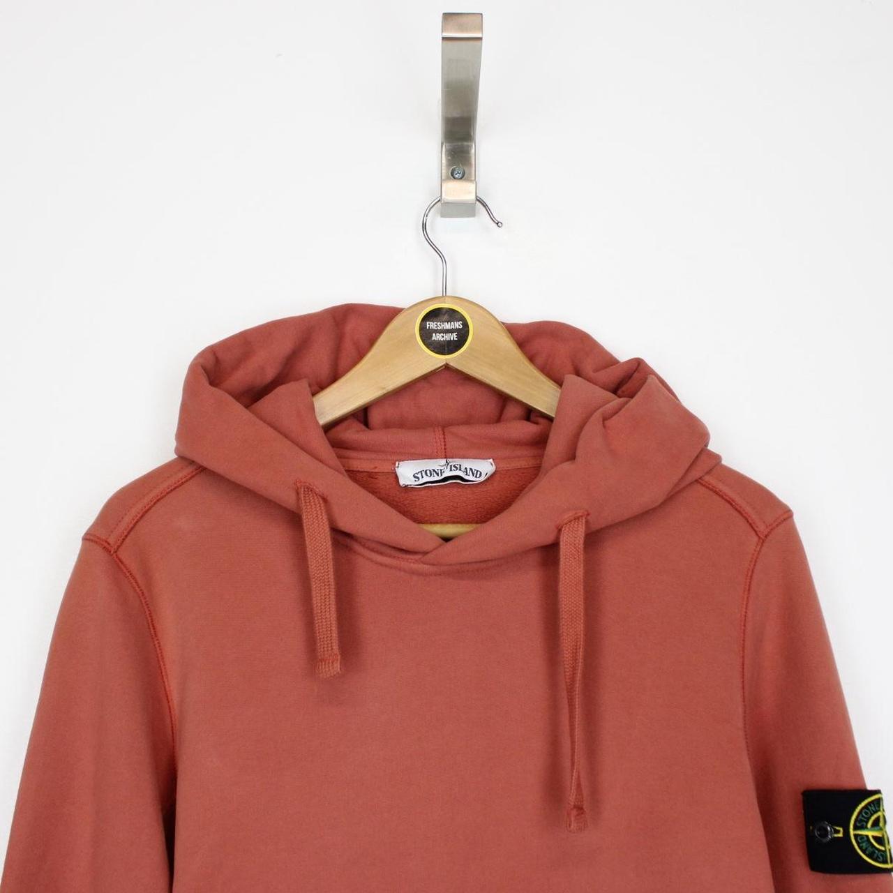 Stone Island AW 2019 Rust Orange Cotton Hoodie Jumper