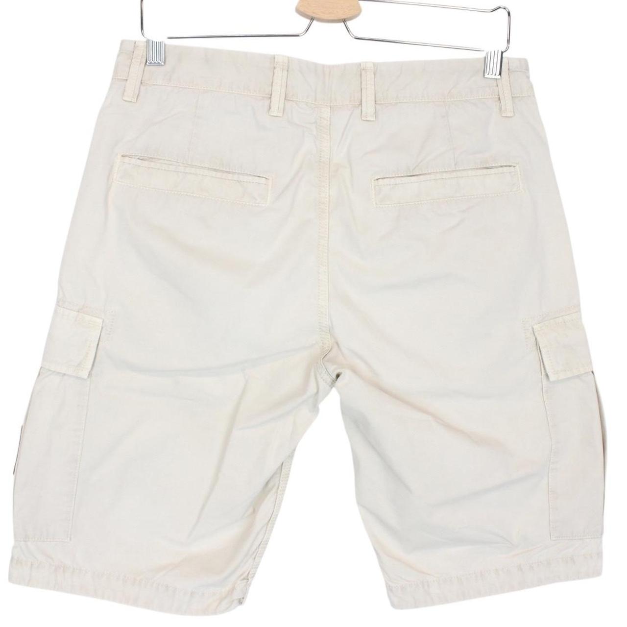 Stone Island SS 2018 Beige Bermuda Cotton Cargo Shorts