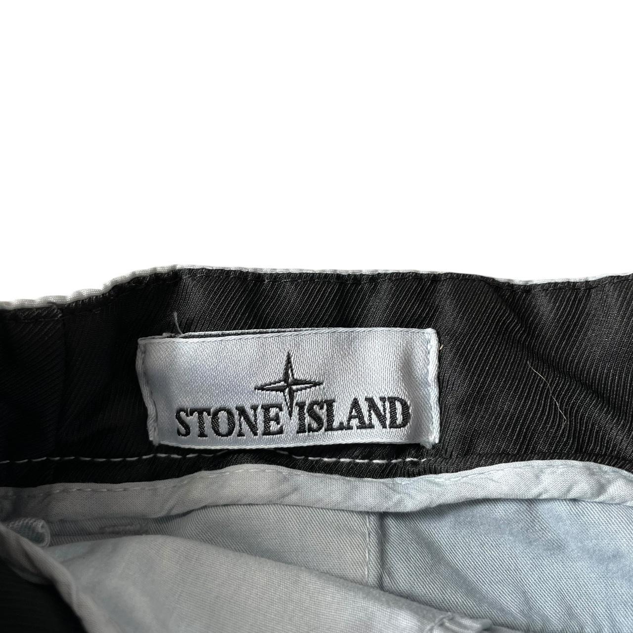 Stone Island SS 2024 Light Blue Bermuda Cotton Cargo Shorts