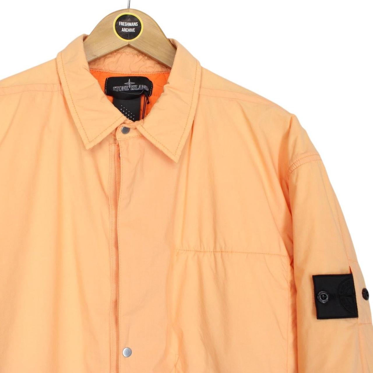 Stone Island Shadow Project SS 2022 Orange Padded Overshirt Jacket
