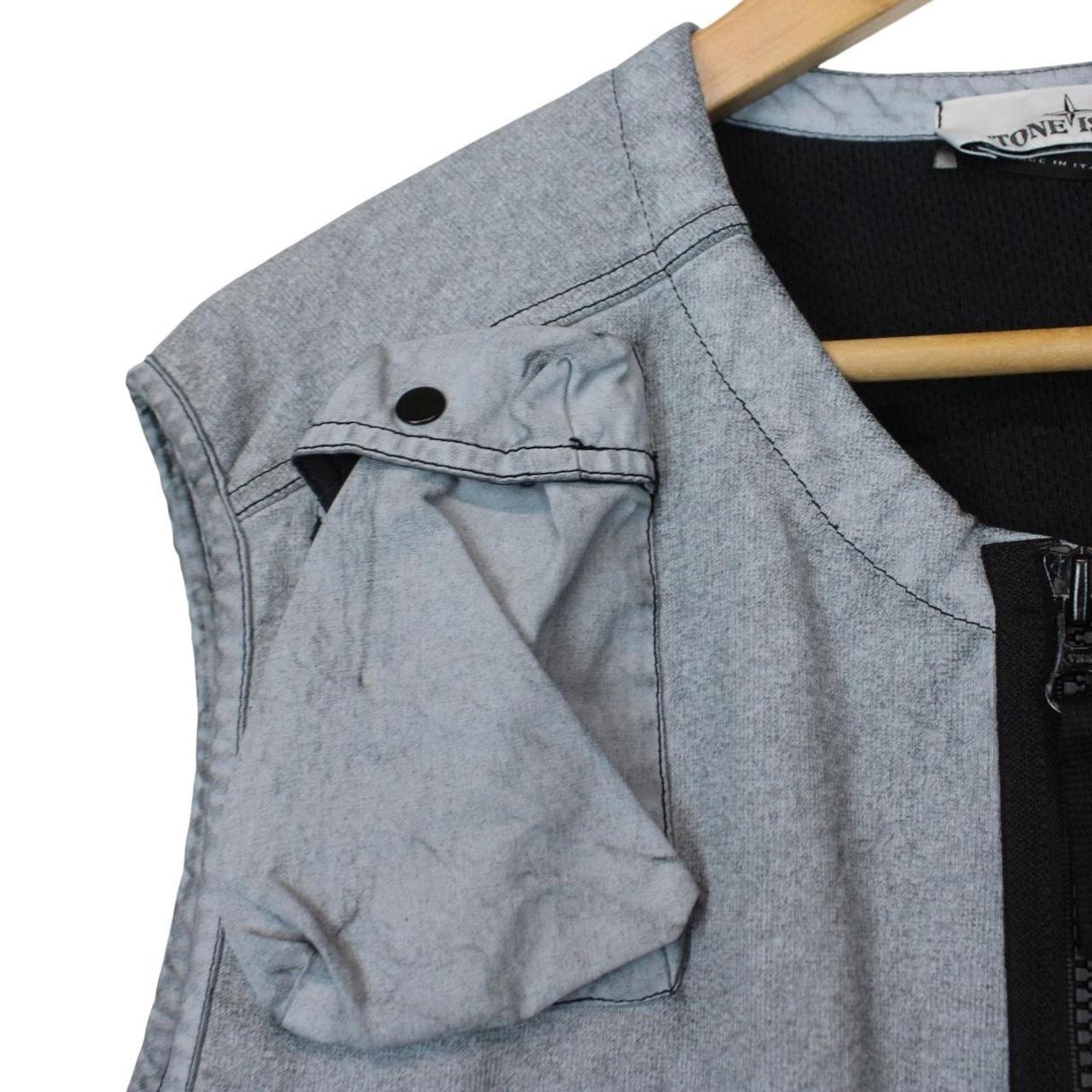 Stone Island SS 2019 Felpa Placcata Blue Multi Pocket Cotton Vest