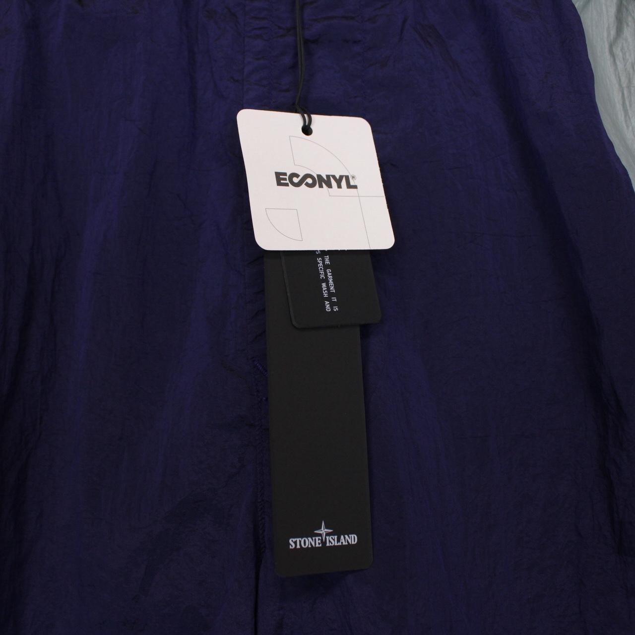 Stone Island SS 2022 Navy Blue Econyl Nylon Metal Swim Shorts