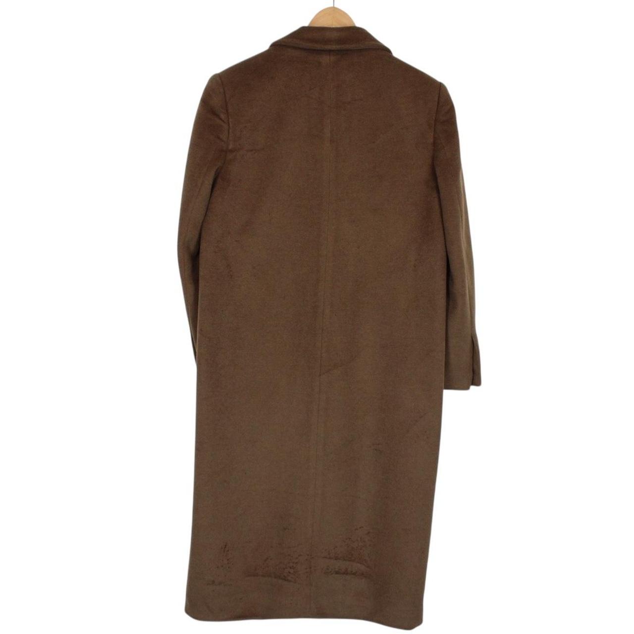 Vintage 90s Burberry Brown Cashmere Wool Blend Coat