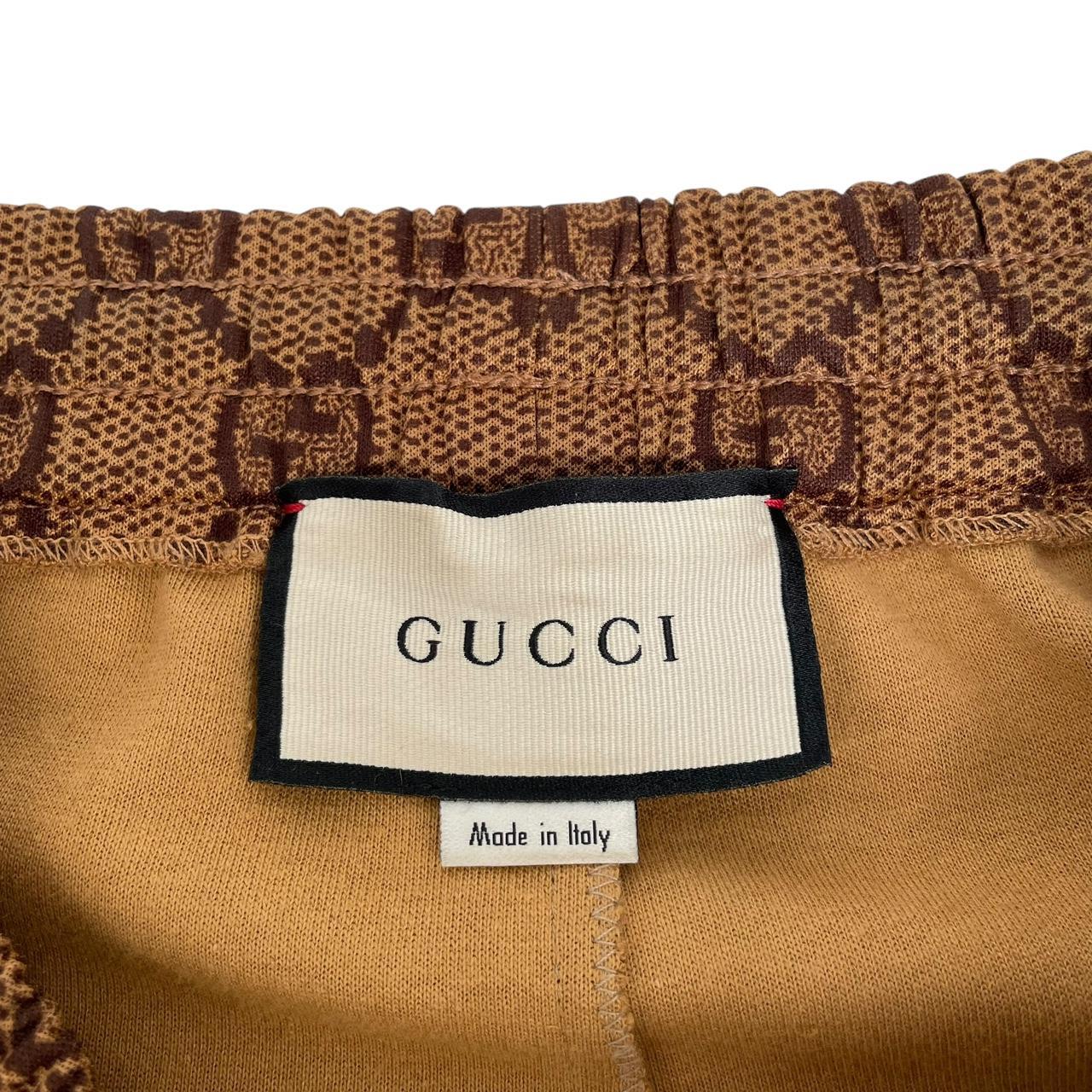 Gucci Brown GG Monogram Technical Jersey Tracksuit Bottoms / Joggers