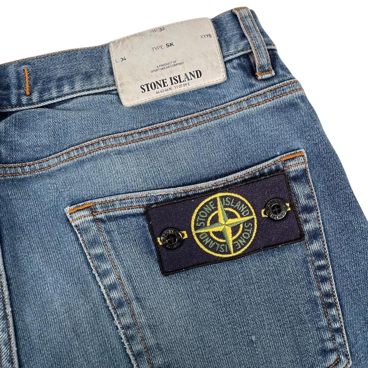 Stone Island SS 2018 Blue Skinny Fit Denim Jeans