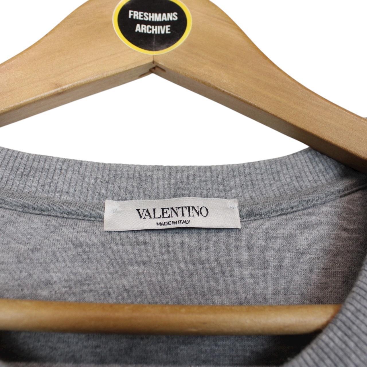 Valentino Garavani VLTN Print Grey and Black Sweatshirt Jumper