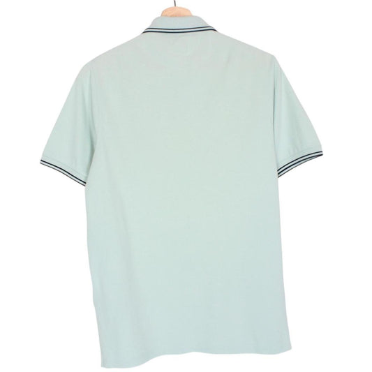 Stone Island Mint Green Short Sleeve Compass Cotton Polo Shirt