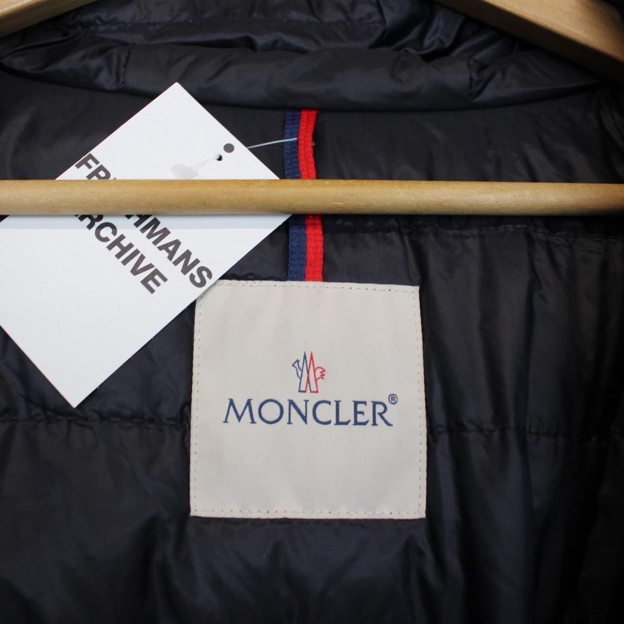 Moncler Nash Navy Blue Full Zip Nylon Down Jacket
