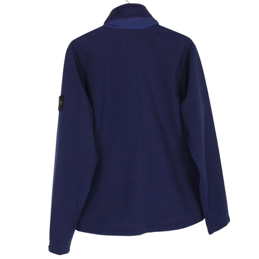 Stone Island AW 2018 Navy Blue Full Zip Soft Shell-R Jacket