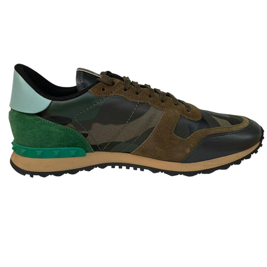Valentino Garavani Rockrunner Green Camouflage Trainers