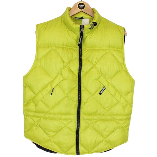 Vintage 90s The North Face Green Full Zip Down Gilet / Bodywarmer