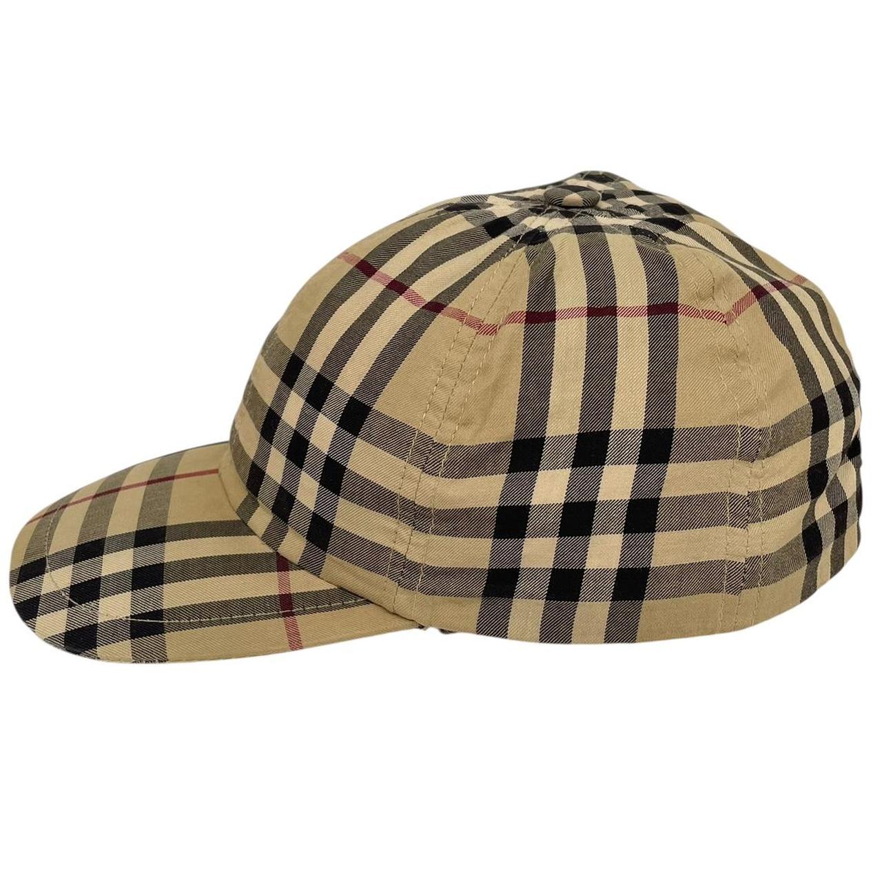 Vintage Burberry London Beige Nova Check Baseball Cap