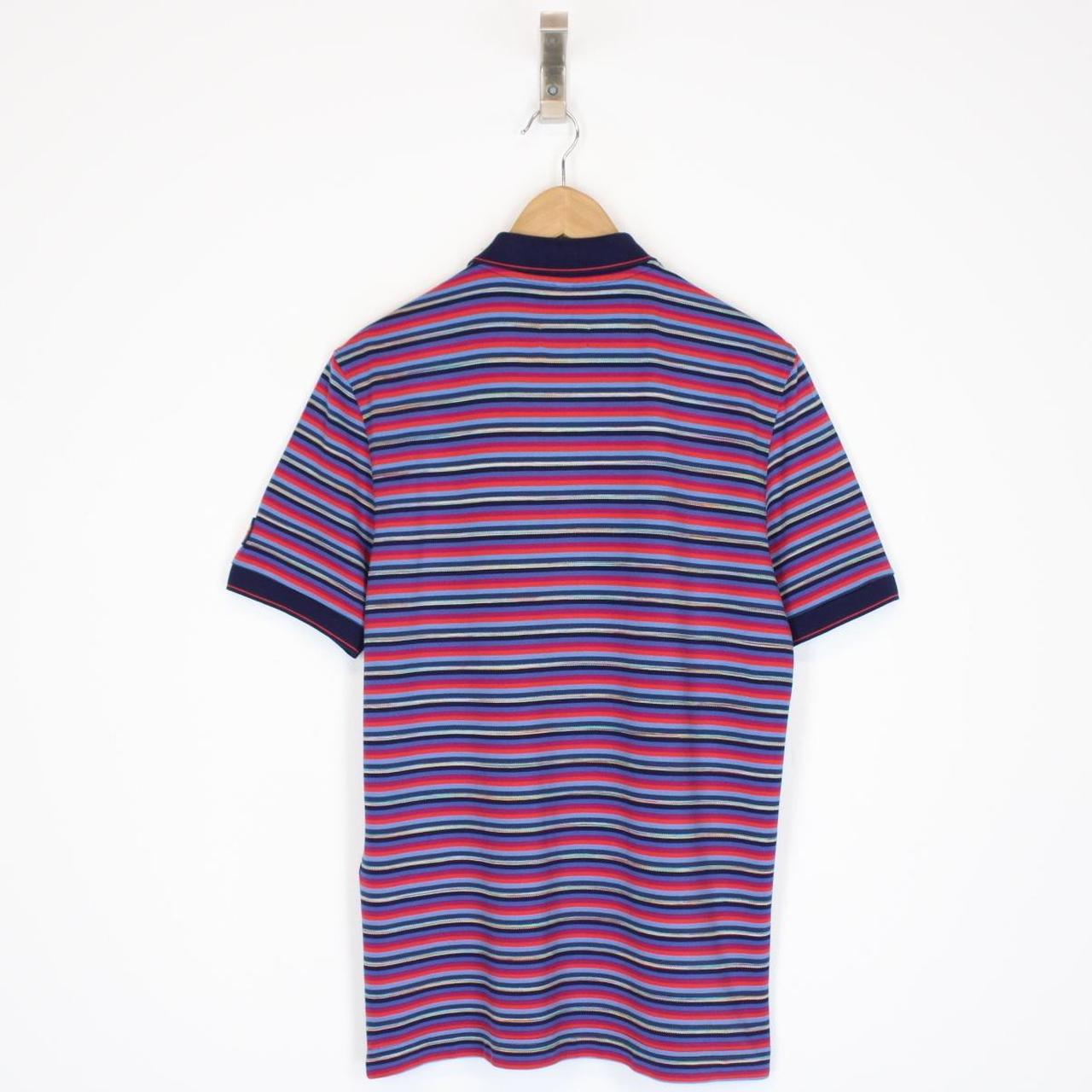 Missoni Multicoloured Striped Short Sleeve Cotton Polo Shirt