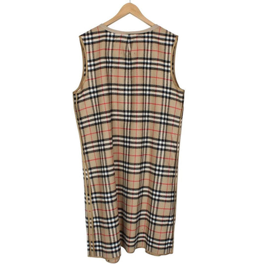 Vintage 90s Burberry Beige Nova Check Trench Coat Removable Lining