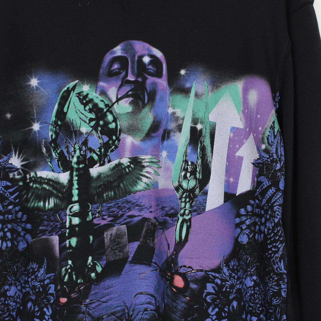 Lanvin Black and Multicoloured Planet Scene Print Sweatshirt Jumper