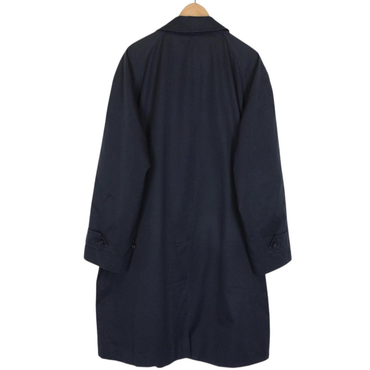 Vintage 90s Burberry Navy Blue Single Breasted Trench Coat