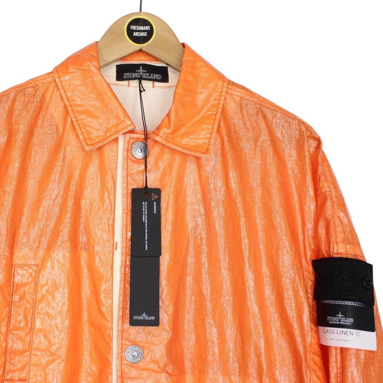 Stone Island Shadow Project SS 2022 Orange Glass Linen-TC Jacket