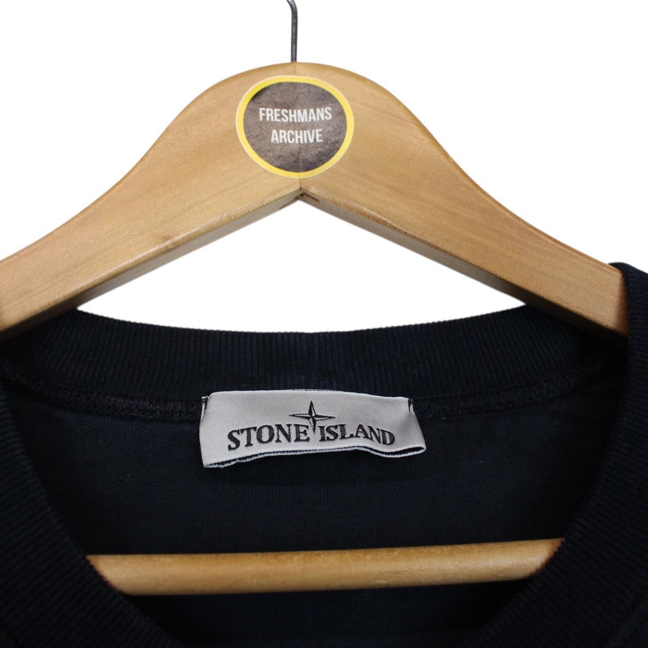 Stone Island AW 2022 Navy Blue Cotton Sweatshirt Jumper