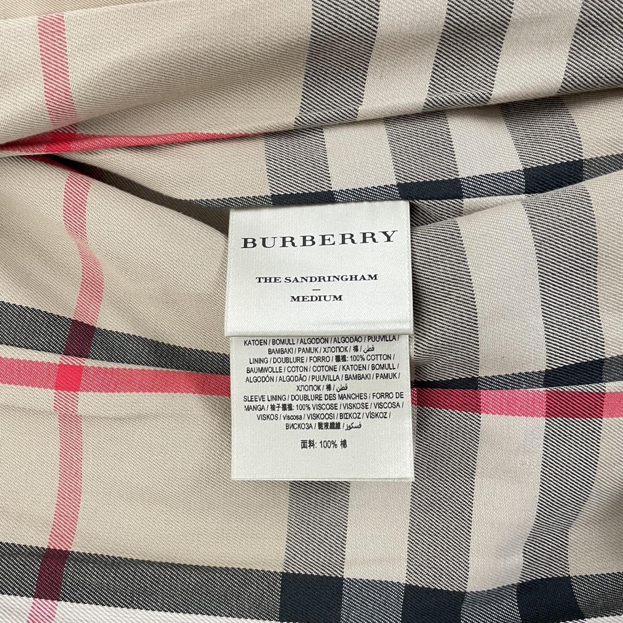 Burberry Sandringham Tan Brown Nova Check Double Breasted Belted Trench Coat