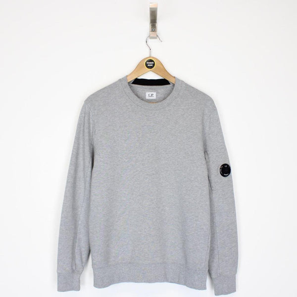 CP Company Grey Goggle Lens Sweatshirt Jumper