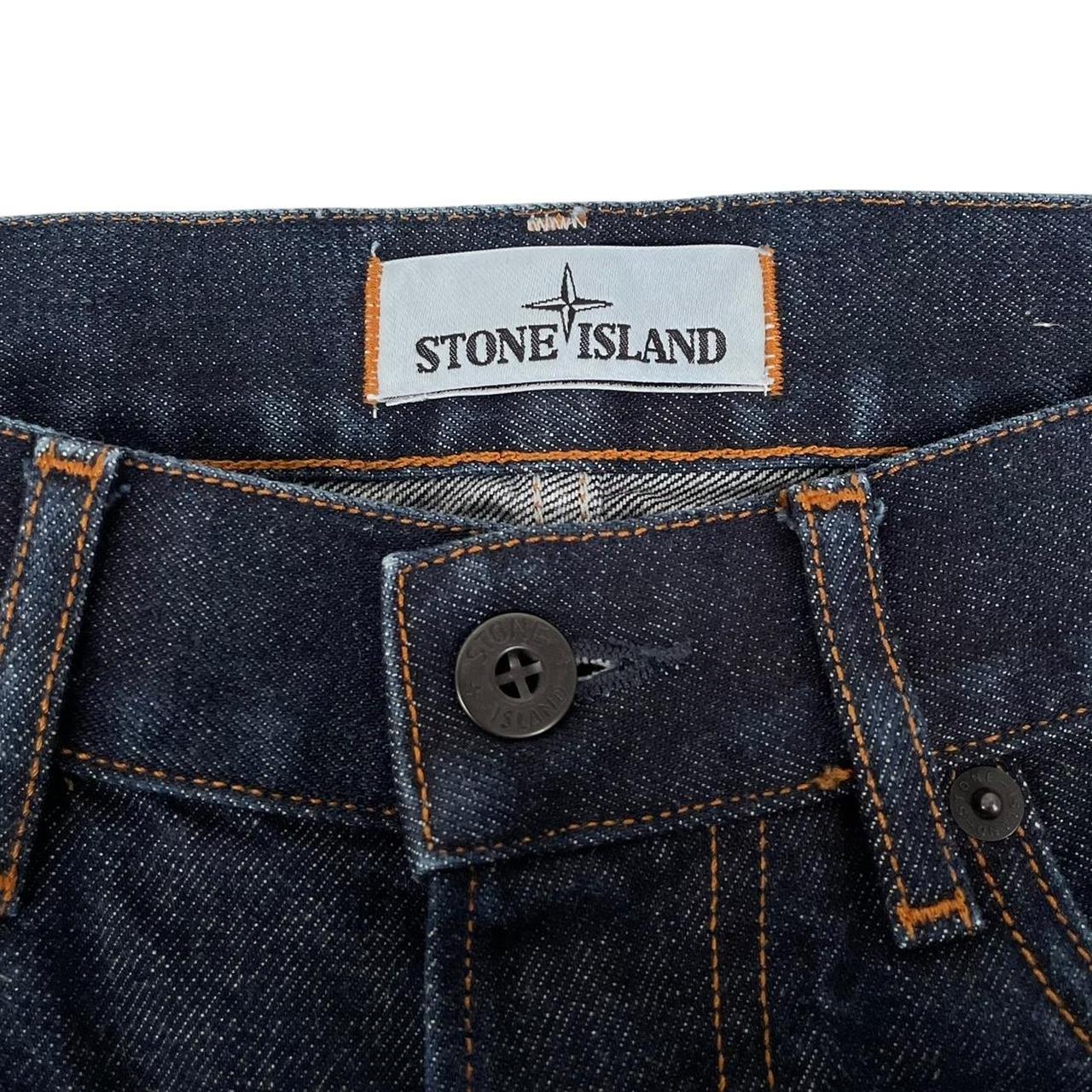 Stone Island Dark Navy Blue Slim Fit Denim Jeans