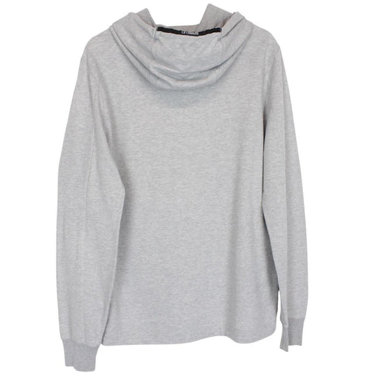 CP Company Grey Lens Cotton Hoodie Jumper