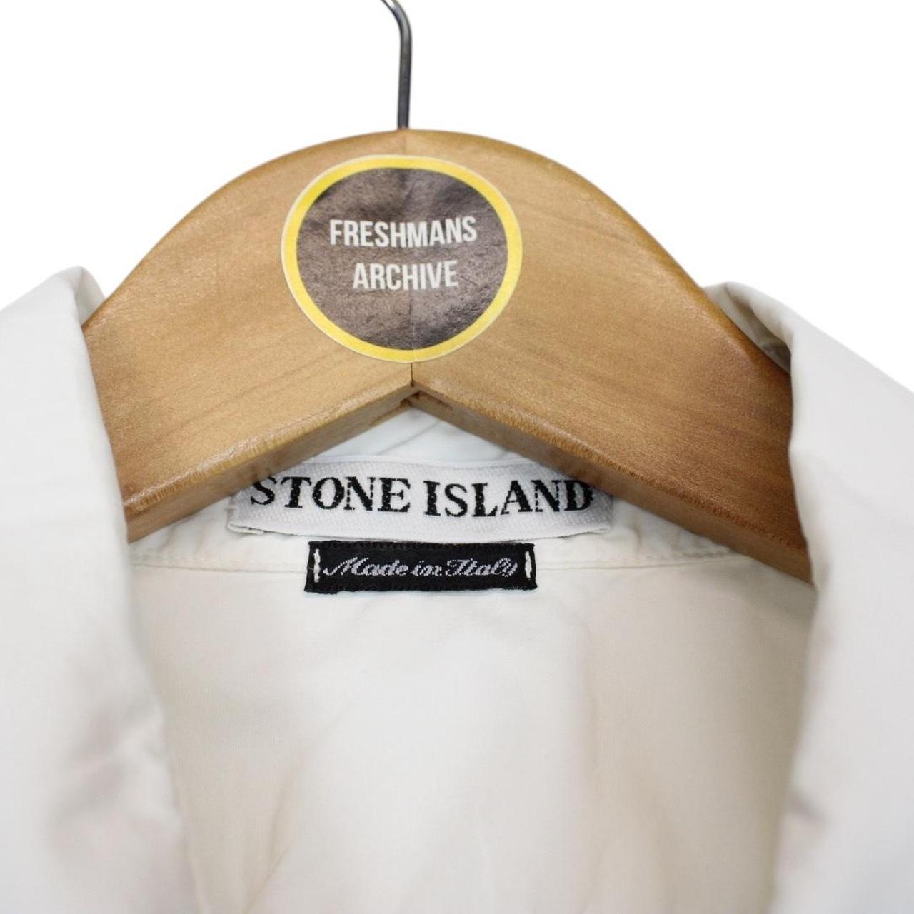 Vintage Stone Island SS 1998 White Short Sleeve Cotton Shirt
