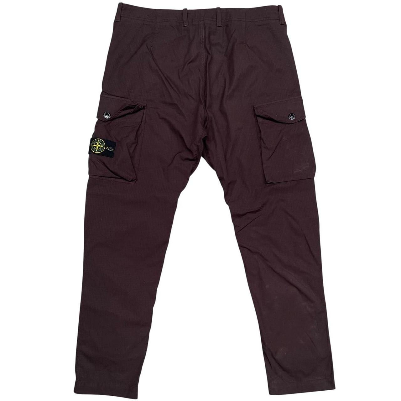 Stone Island AW 2019 Brown RE-T Fit Ripstop Cargo Trousers